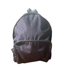Armani Exchange backpack navy blue with tonal logo all over print travel bag